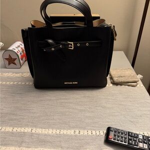 Michael Kors Black Leather Handbag